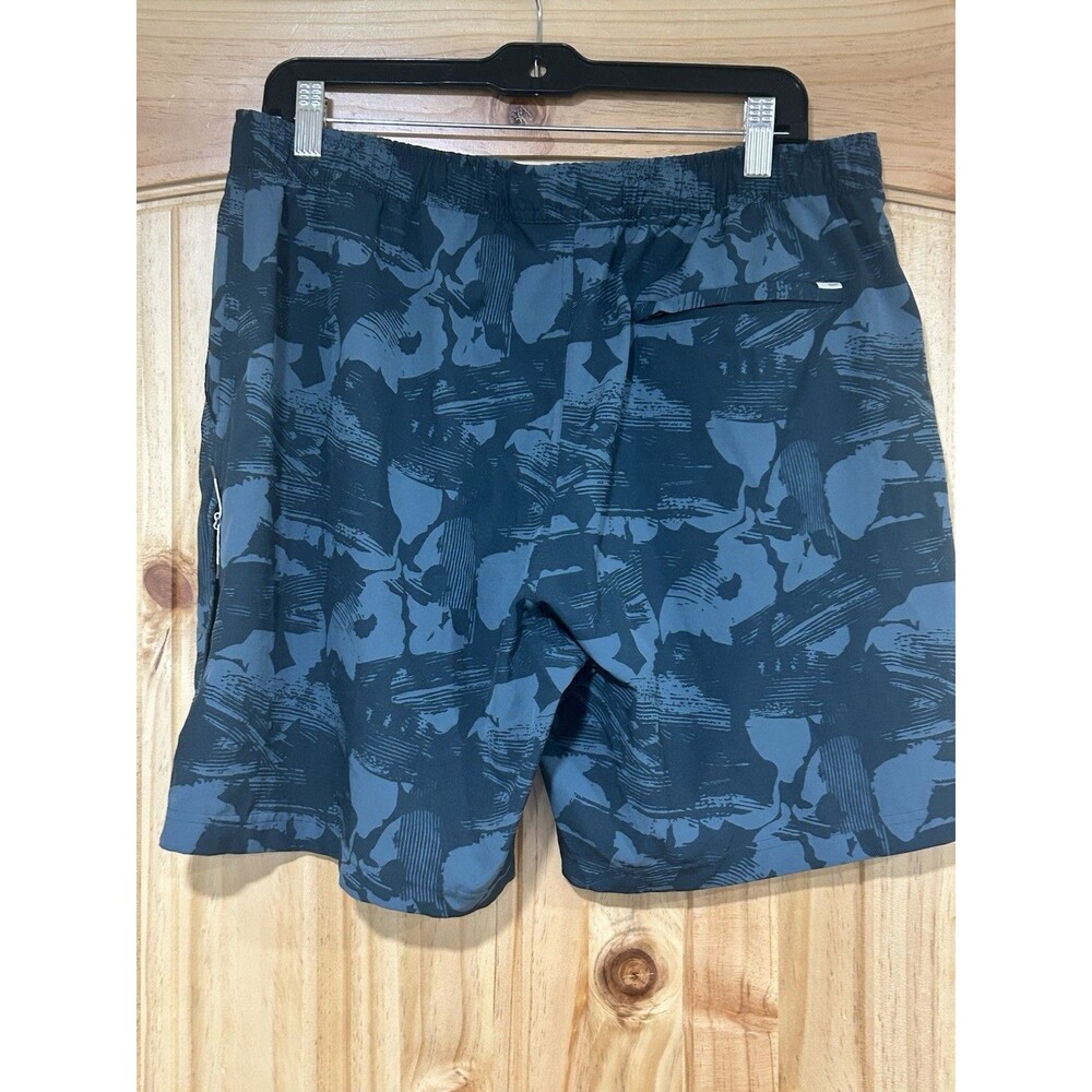 Vuori Men’s Banks Session Shorts Unlined Stretch Large Teal Blue Gym Running - Picture 4 of 7